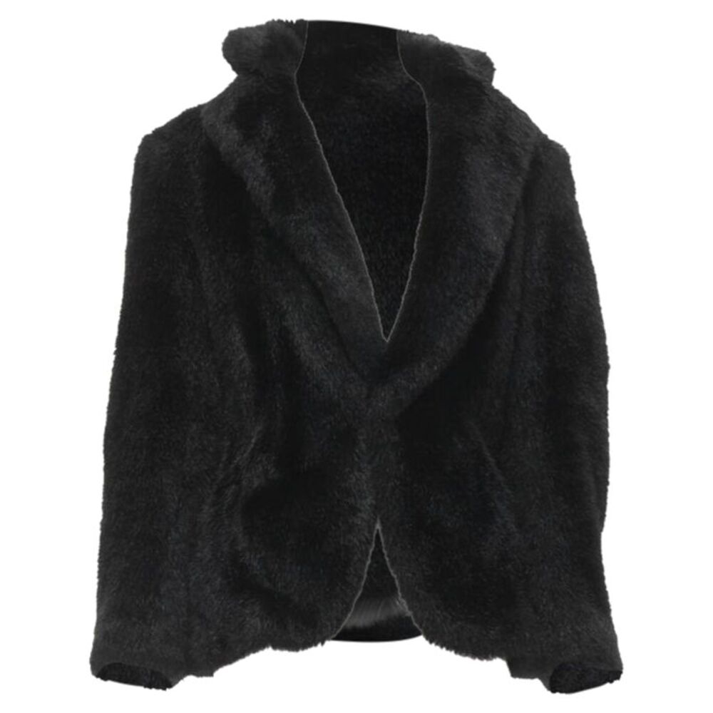 Junya Watanabe faux fur clear PVC insert blazer coat
